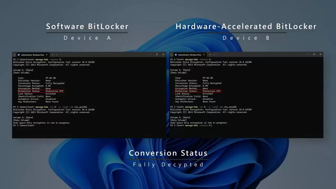 微软发布 Win11 硬件加速 BitLocker：节省 70% 算力、增强续航表现