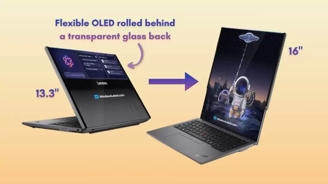 联想发布ThinkPad卷轴屏概念本