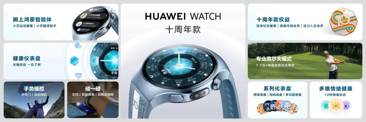 搭载 HarmonyOS 6.0，开启新篇章：HUAWEI WATCH 十周年款正式发布