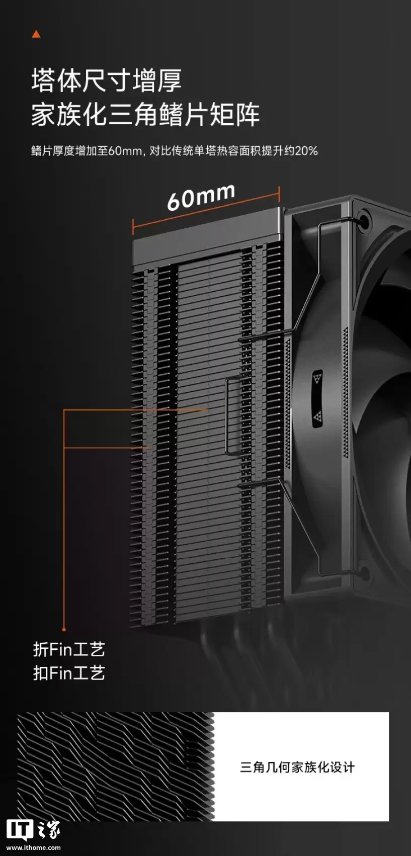 219 元:超频三推出全新 RT600 TC 风冷散热器,六热管厚单塔设计