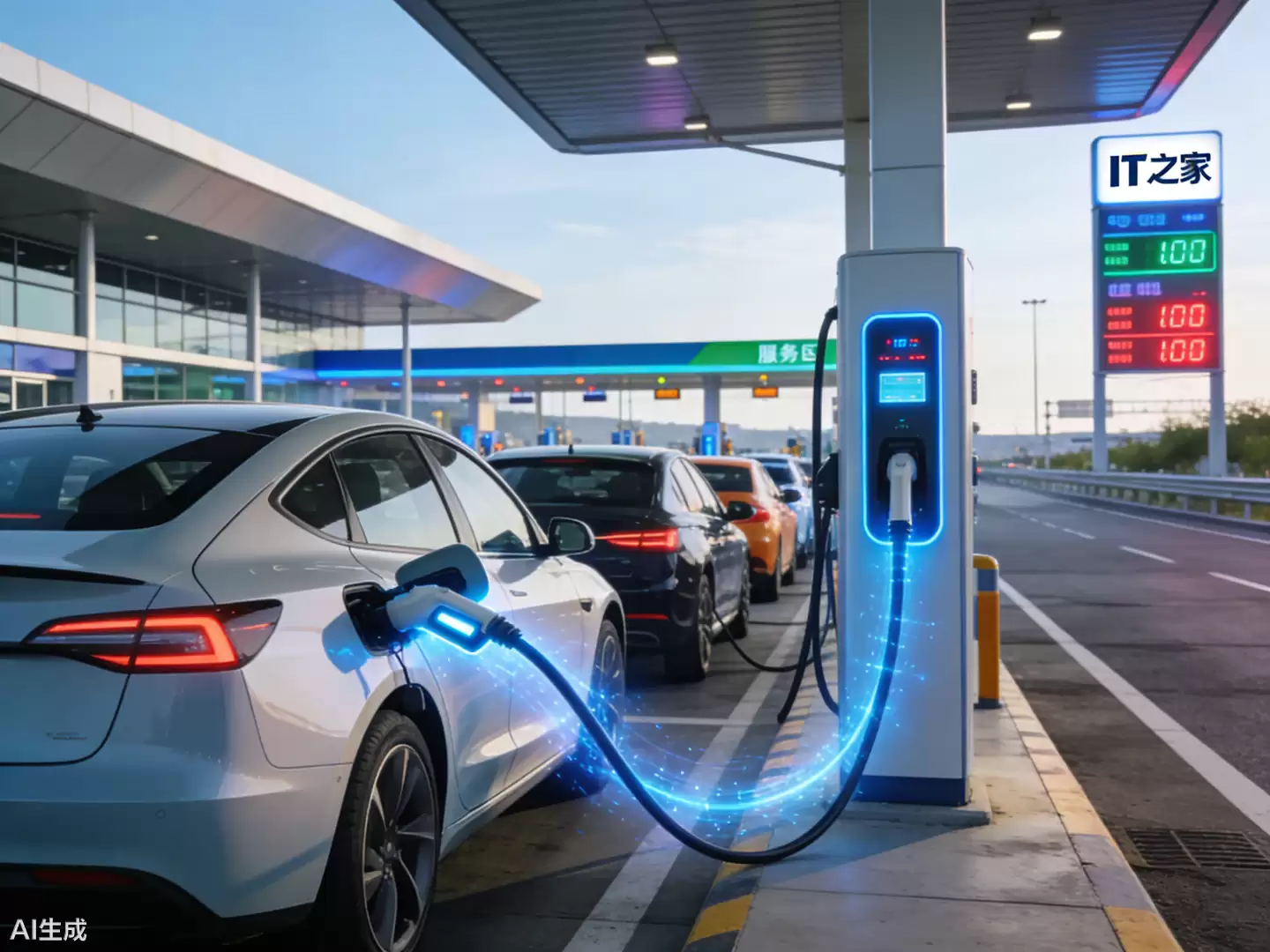 交通运输部：2026 年我国高速公路服务区将建设 1 万个以上充电枪，大功率充电设施成主流