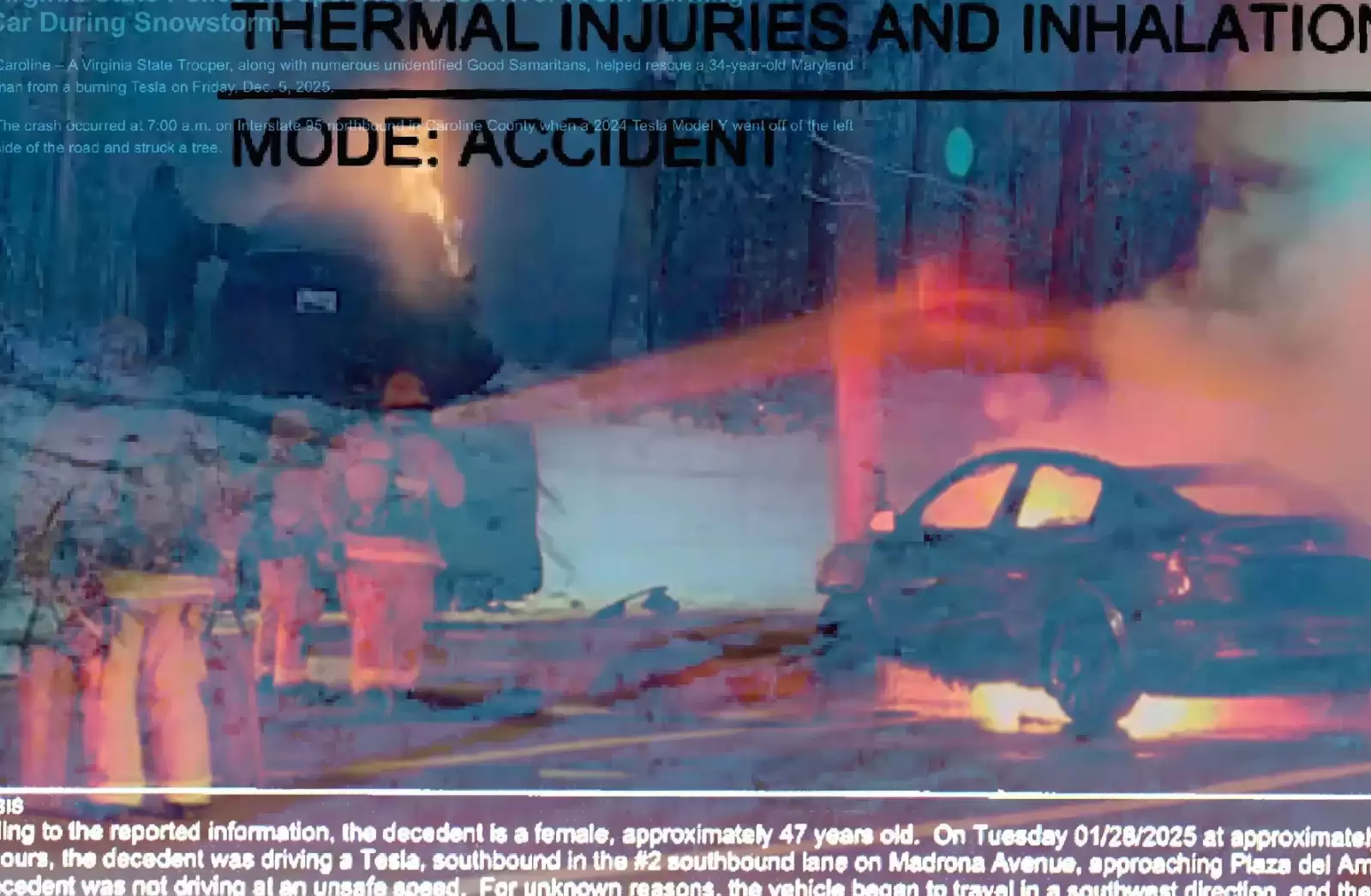 彭博:特斯拉车门打不开已在美国造成至少15人身亡