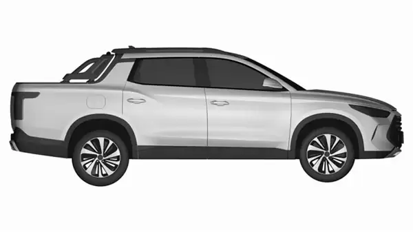 大嘴格栅+贯穿尾灯：比亚迪全新皮卡专利图流出 预计明年上市