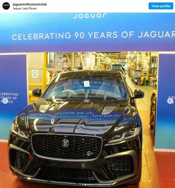 捷豹燃油车谢幕：最后一辆 F-Pace 已下线