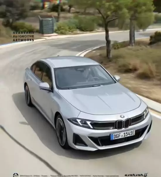 全新宝马5系预想图曝光：设计微调内饰大改