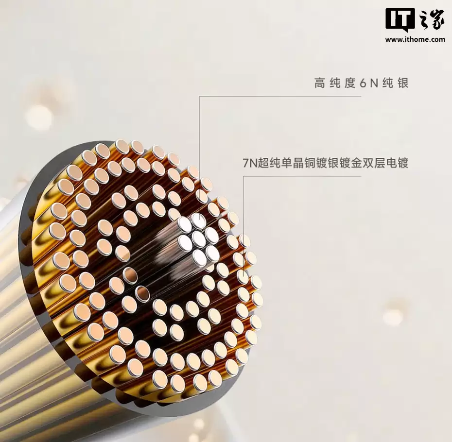 NICEHCK 原道推出旗舰 Hi-Fi 耳机线材“炫”：18.6AWG 线径、OFC 镀金精密金属套件，1999 元