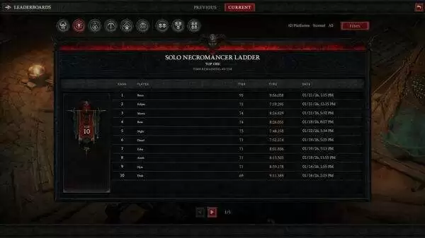 暗黑破坏神4s11赛季天塔与天梯榜介绍 攀登天塔与天梯榜