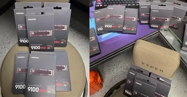 真赚大发了：买两块9100 PRO SSD却收到整整两箱！价值超4万元