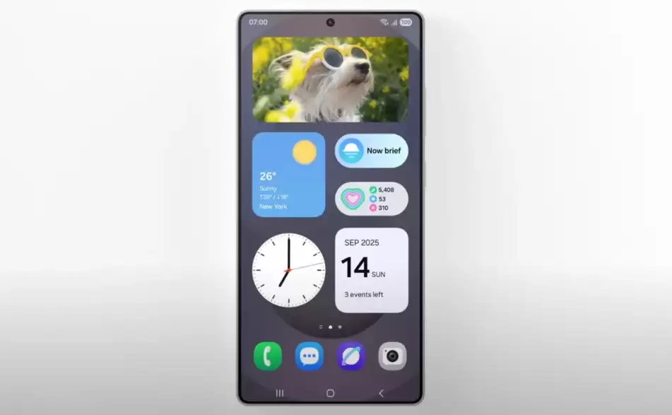 三星 One UI 8.5 日历更新，AI 自动为倒计时小部件生成背景图