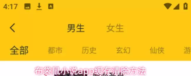 布布袋鼠小说app缓存清理方法