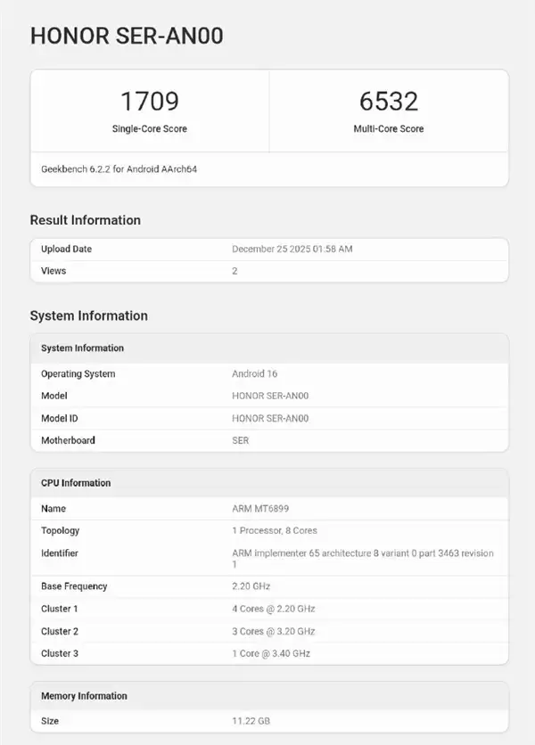 荣耀Power 2曝光：天玑8500 Elite旗舰芯+10080mAh电池