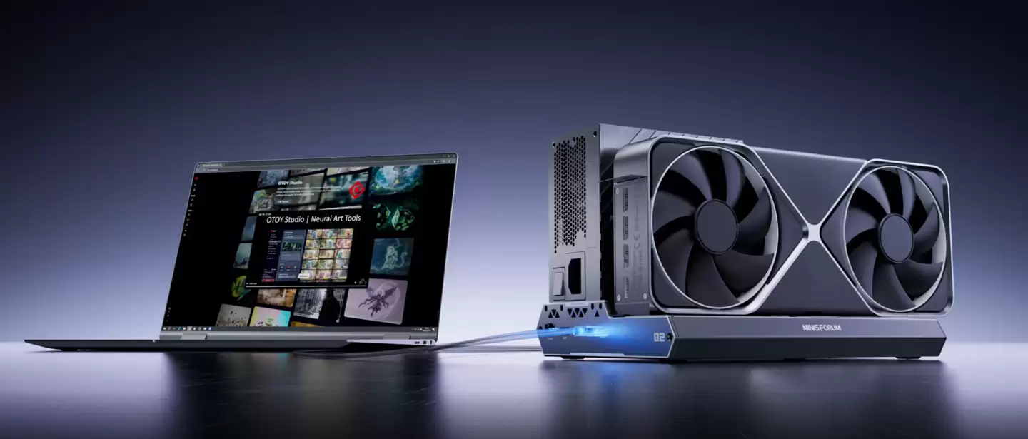 铭凡 DEG2 显卡坞发布：开放式设计，内置 OCuLink、雷电 5、M.2 2280 硬盘槽