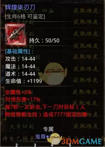 《小鱼传奇》核心装备出处地图