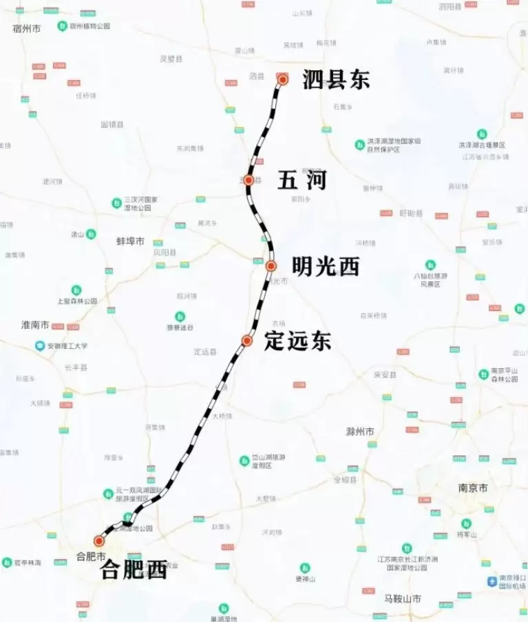 合新高铁合肥至泗县段明日开通运营，多个县市将迈入高铁时代