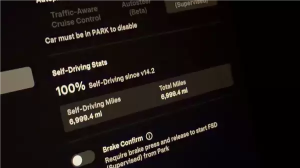 真自动驾驶！海外一特斯拉车主使用FSD连续7000英里 全程无接管