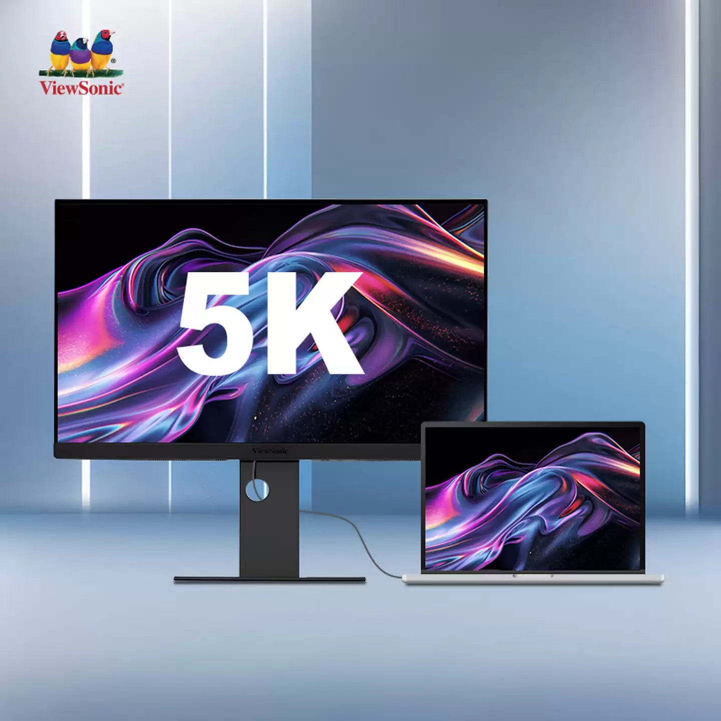 优派推出 8999 元 27 英寸 5K 75Hz 专业显示器：双雷电 4 接口，适配苹果 Mac 生态