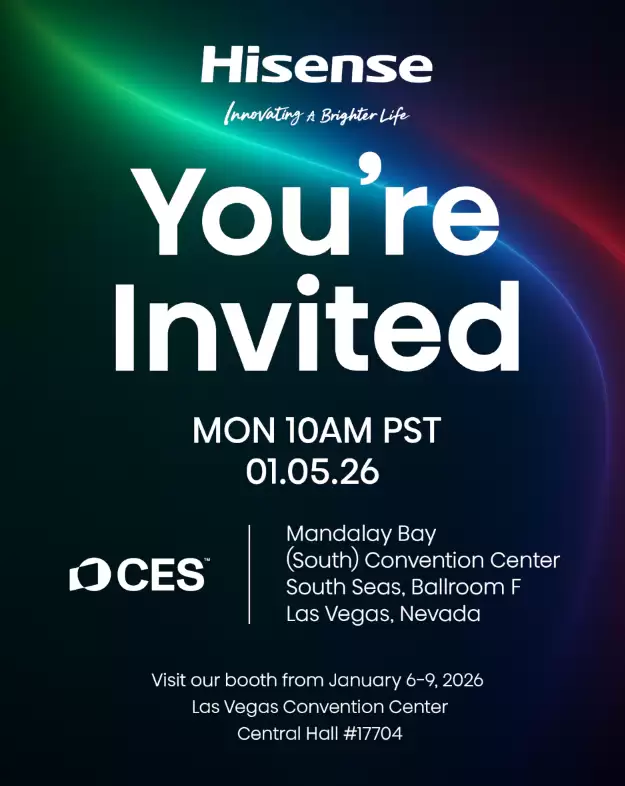 曝！海信将携全新一代RGB-Mini LED电视亮相CES2026，再次领先一代