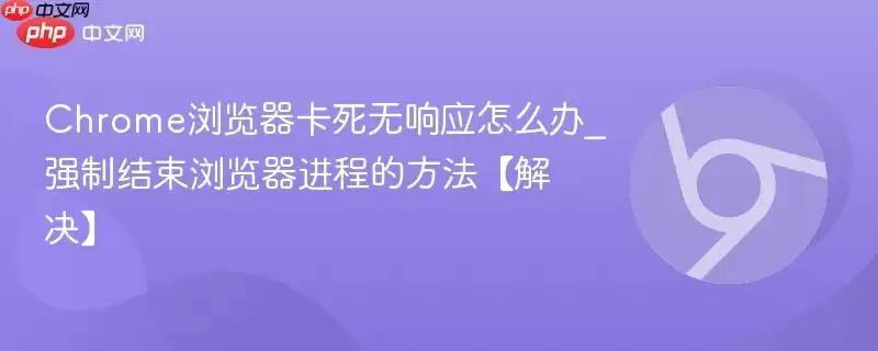 Chrome浏览器卡死无响应怎么办_强制结束浏览器进程的方法【解决】