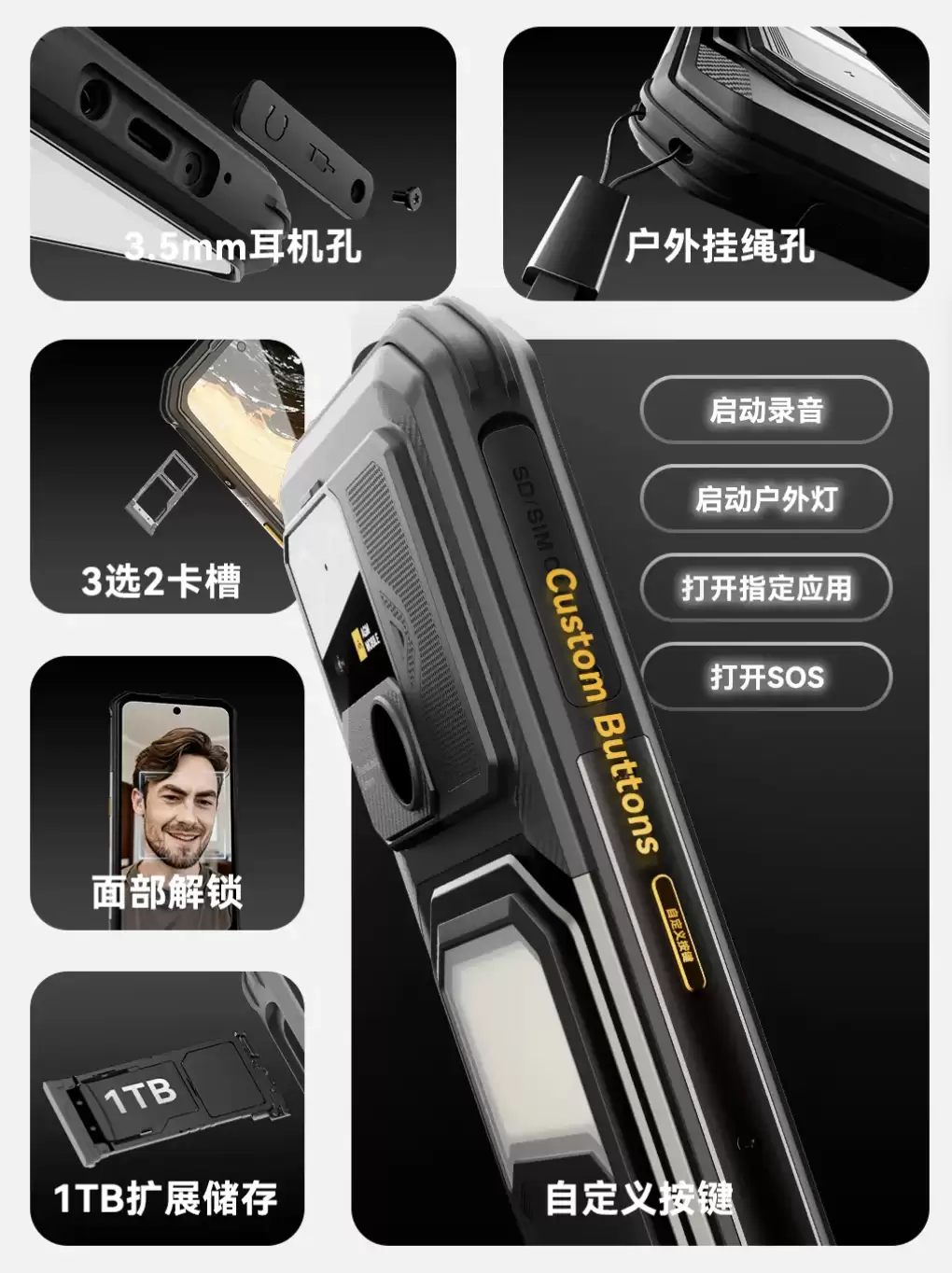 AGM G3 / Pro 三防手机发布：293 流明户外灯、5W 116 分贝扬声器、可选红外热成像，2999 元起