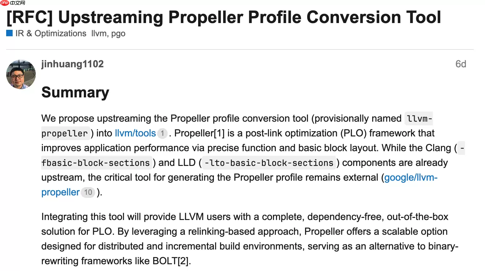 谷歌计划将其 Propeller 性能优化工具合并进 LLVM 主线