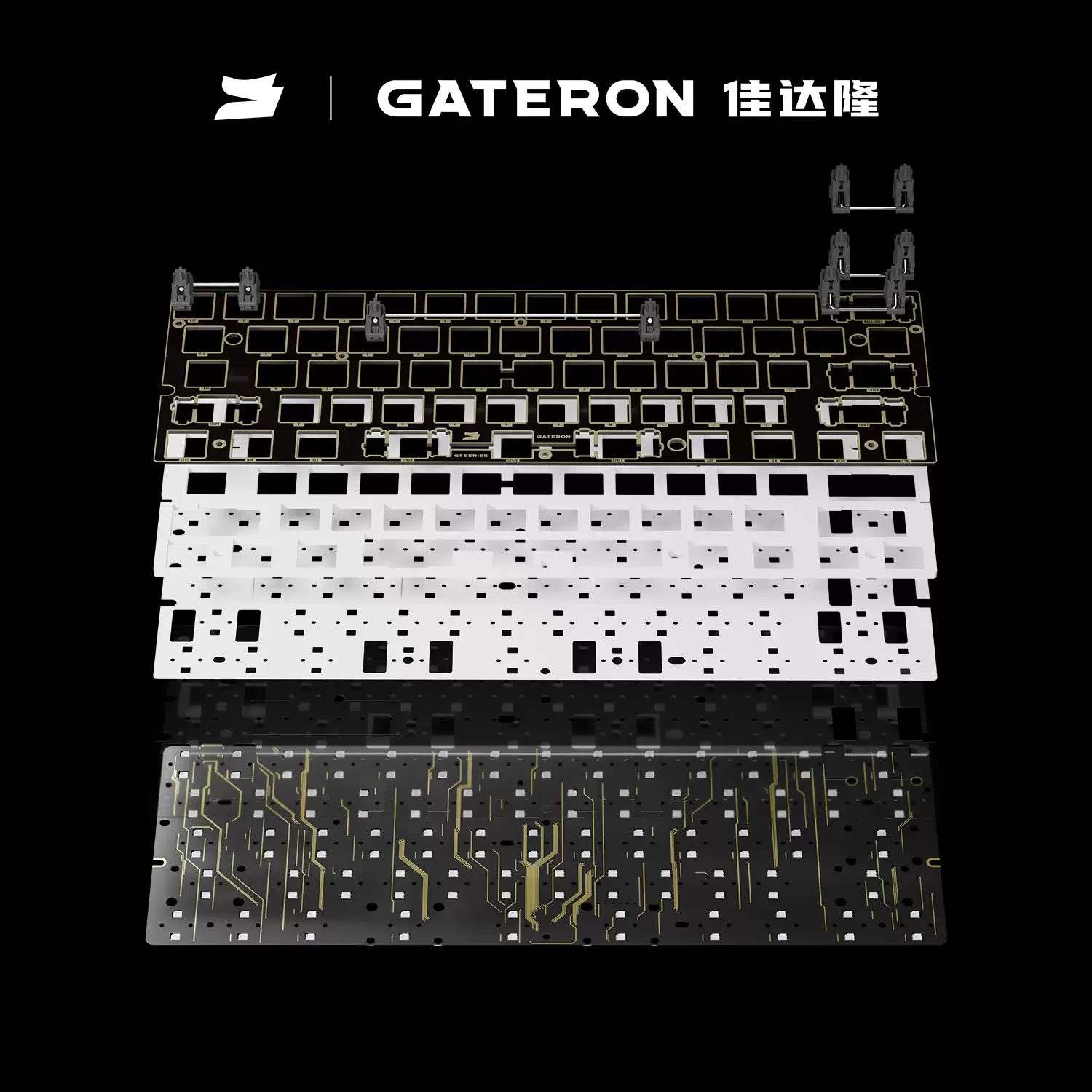佳达隆推出 GT60 Ultra 磁轴键盘 PCB 内胆：上下双灯位兼容各式键帽