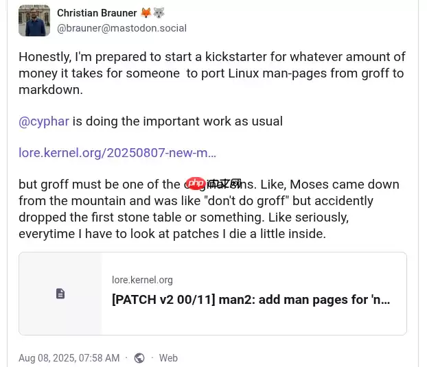 Linux 内核新 Mount API 文档终于完善：耗时 6 年才出现在 man 手册中