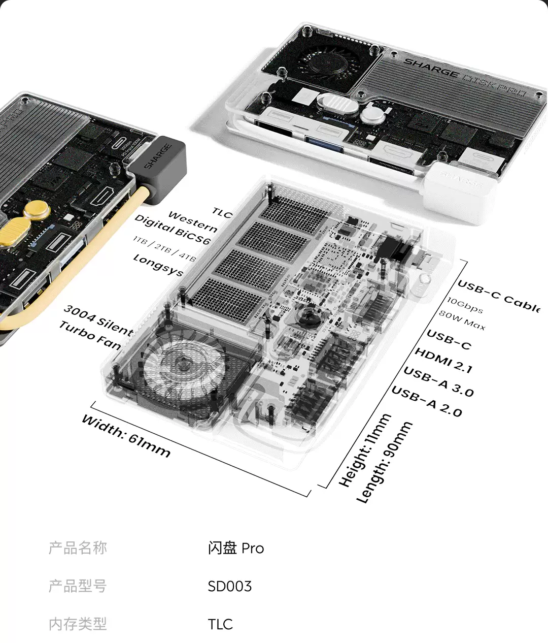 闪极 Disk Pro 多合一移动硬盘发布:SSD+ 扩展坞一体化,1599 元起