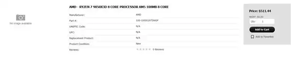 AMD锐龙7 9850X3D即将发布，标价3574元引关注