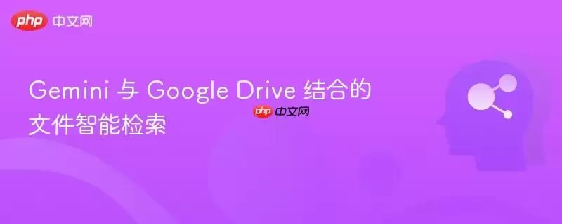 Gemini 与 Google Drive 结合的文件智能检索