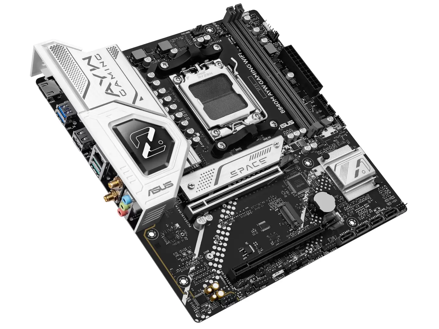 华硕推出 B840M AYW GAMING WIFI 主板：2DIMM 设计，8+2+1 供电