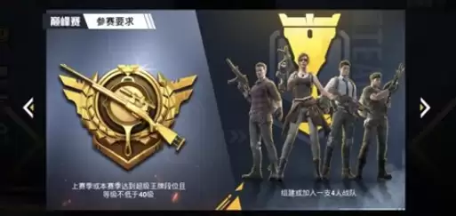 和平精英雪地战到底系统功能更新 巅峰赛的更新介绍