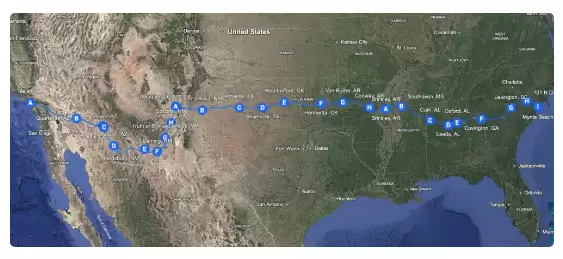 全程零干预！特斯拉车主自动驾驶横穿美国纪录 马斯克：酷