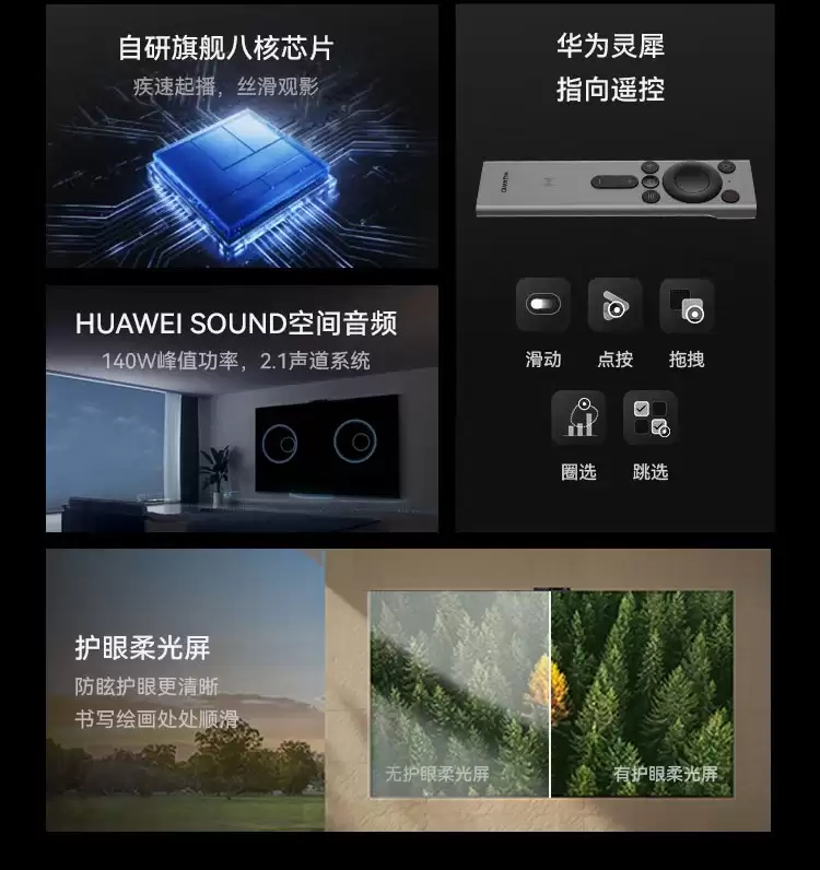 华为智慧屏 V6 发布：75/85/98 英寸国补价 7999~14999 元，赠灵犀手写笔
