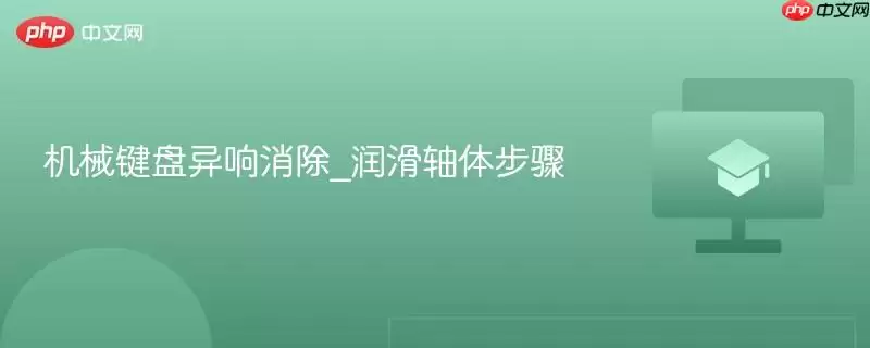 机械键盘异响消除_润滑轴体步骤
