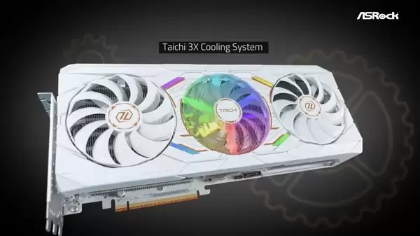 华擎官方确认!RX 9070 XT太极白色版CES发布:自带LCD屏