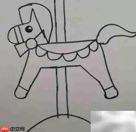简笔画旋转木马轻松学