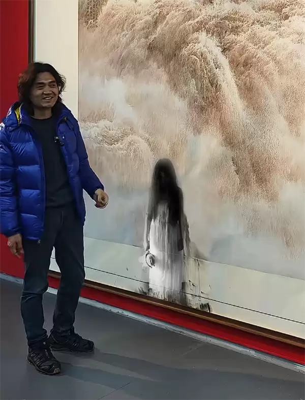 估价380万 著名画家巨幅画作遭泼墨:千万网友献策补救