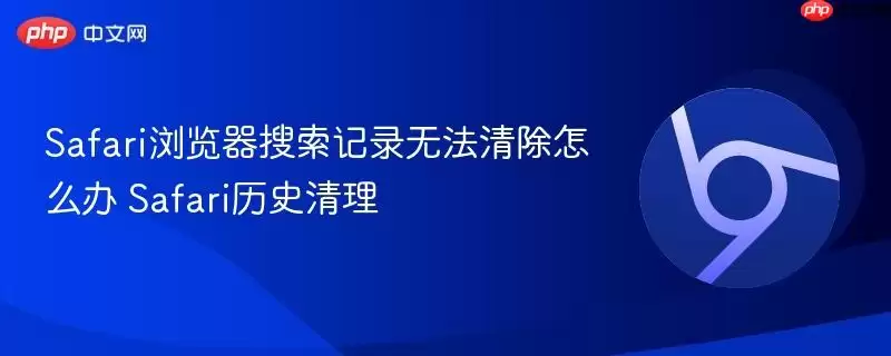 Safari浏览器搜索记录无法清除怎么办 Safari历史清理
