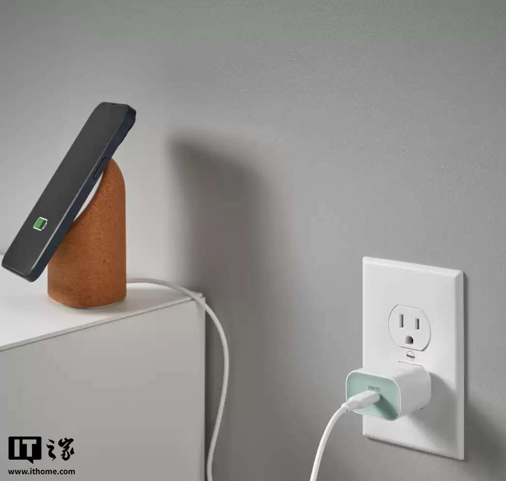 宜家推出SJÖSS 赫约斯 20W 充电器：兼容 PD 3.0、QC 3.0 协议，3.99 美元