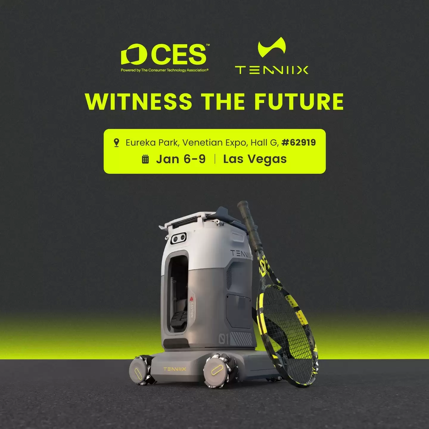 全球首款视觉AI网球机器人Tenniix亮相CES 2026：支持语音交互与自适应训练，699美元起