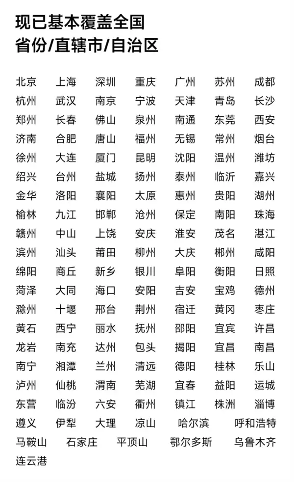 小米汽车门店冲刺500家:全国138城一览