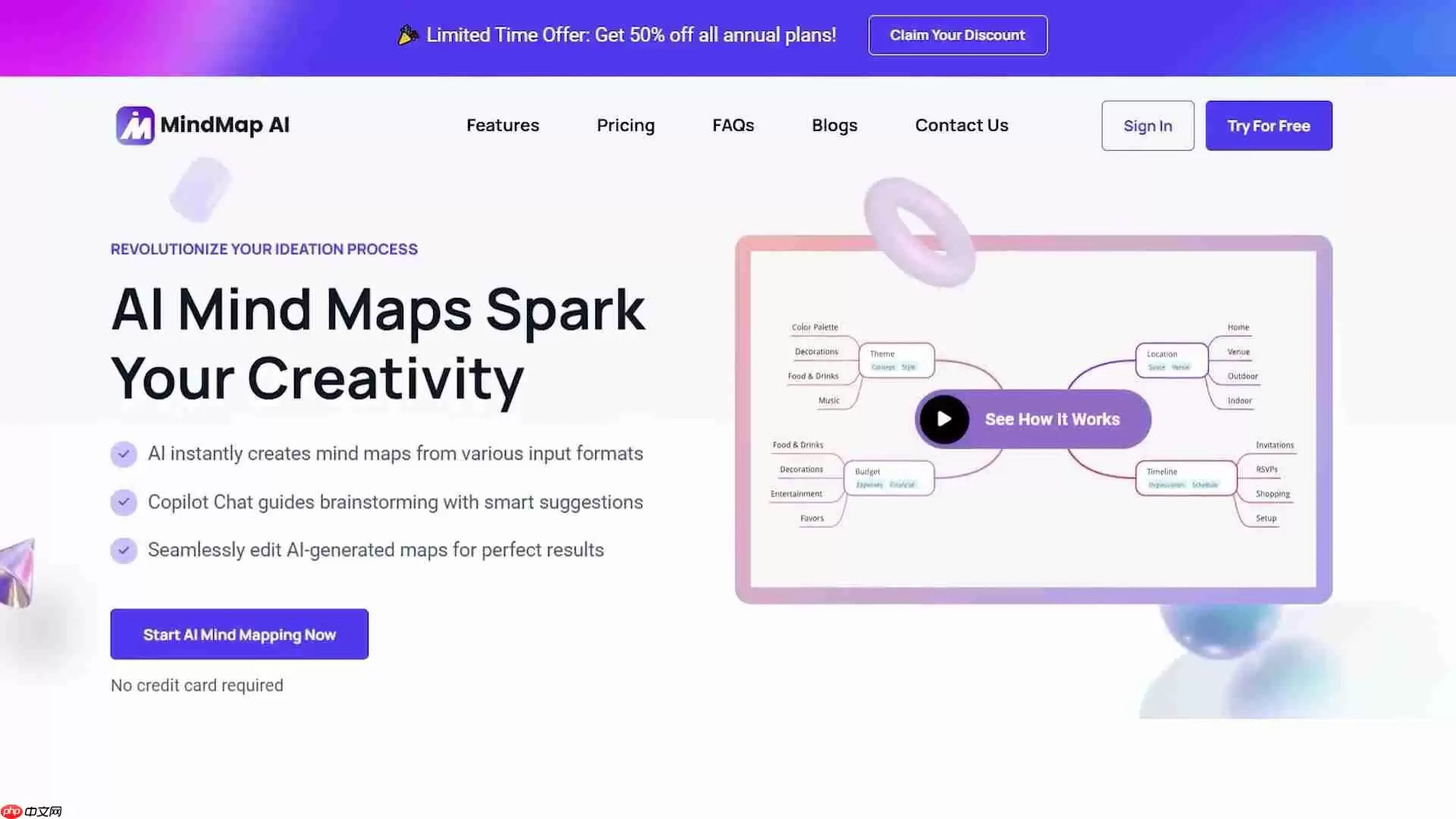 AI 驱动树状图生成器：无需代码轻松构建 SaaS 应用