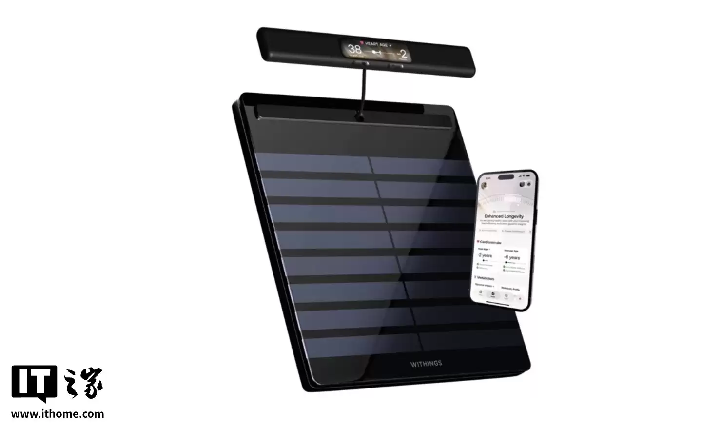 Withings发布Body Scan 2智能体重秤,支持高血压检测与细胞健康分析