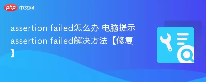 assertion failed怎么办 电脑提示assertion failed解决方法【修复】 - 娱乐网