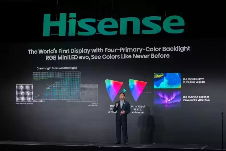 海信CES发布全新一代RGB-Mini LED电视，搭载‘玲珑4芯’真彩背光