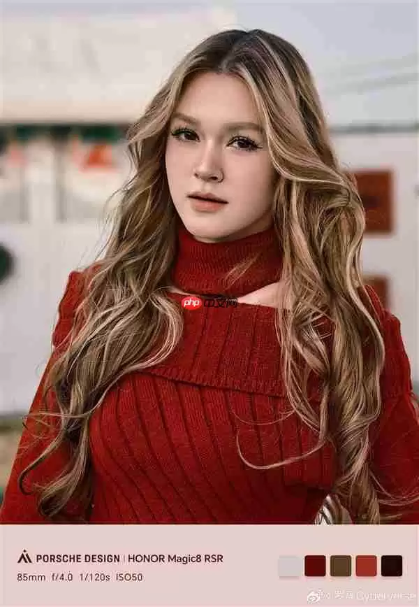 荣耀Magic8+RSR保时捷设计人像大片出炉:发丝清晰 细节拉满