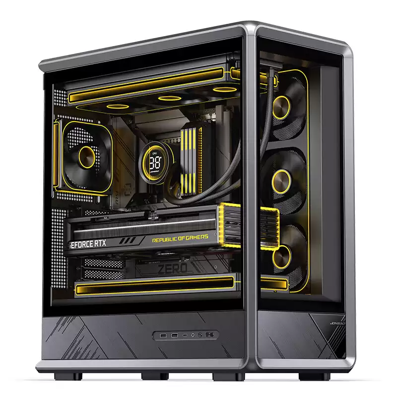 乔思伯 D401 隐士机箱开售：双侧透玻璃，上下分仓架构、兼容背插主板，399 元