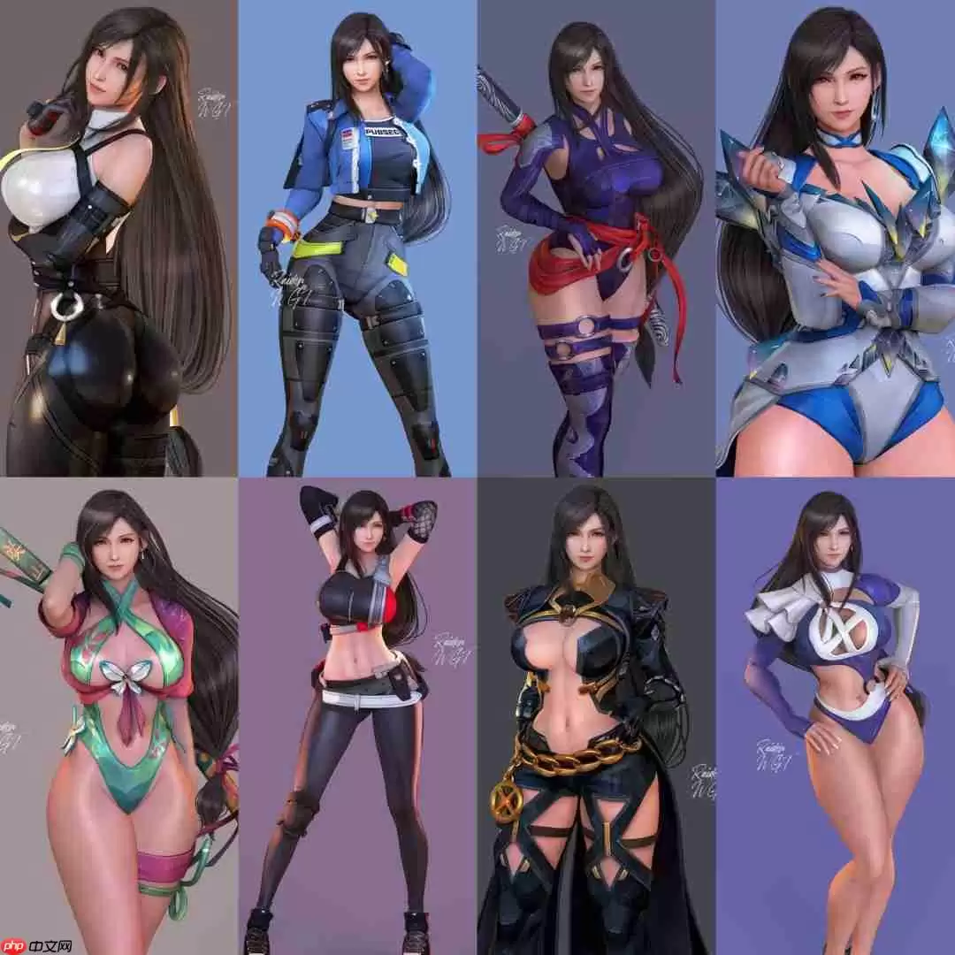 《最终幻想7》蒂法战斗3D美图 性感诱惑让人难把握