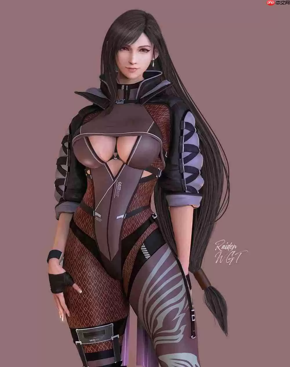 《最终幻想7》蒂法战斗3D美图 性感诱惑让人难把握