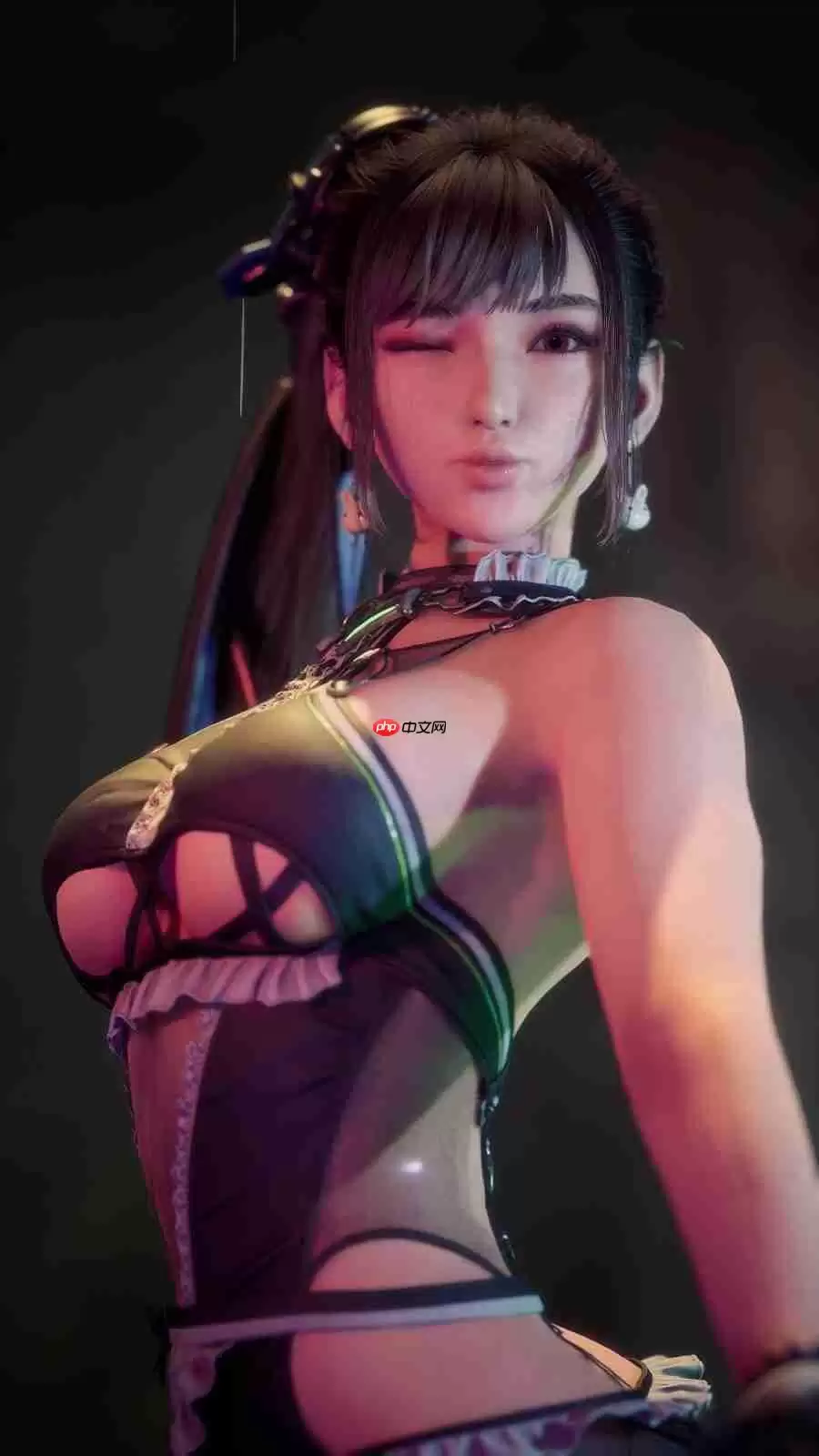 粉色连体服翘臀超性感！国外博主《剑星》伊芙全3D图